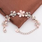 FirstPeach Jewellery Bracelets for Women Stylish Rose Gold Plated Crystal Bracelet Bangle Jewellery for Girls and Women - Image 2