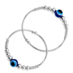 Firstpeach Evil Eye Black Nazariya Bracelet | Nazar Battu Bangals | Adjustable for Baby Boys & Girls (Newborn to 6 Years)